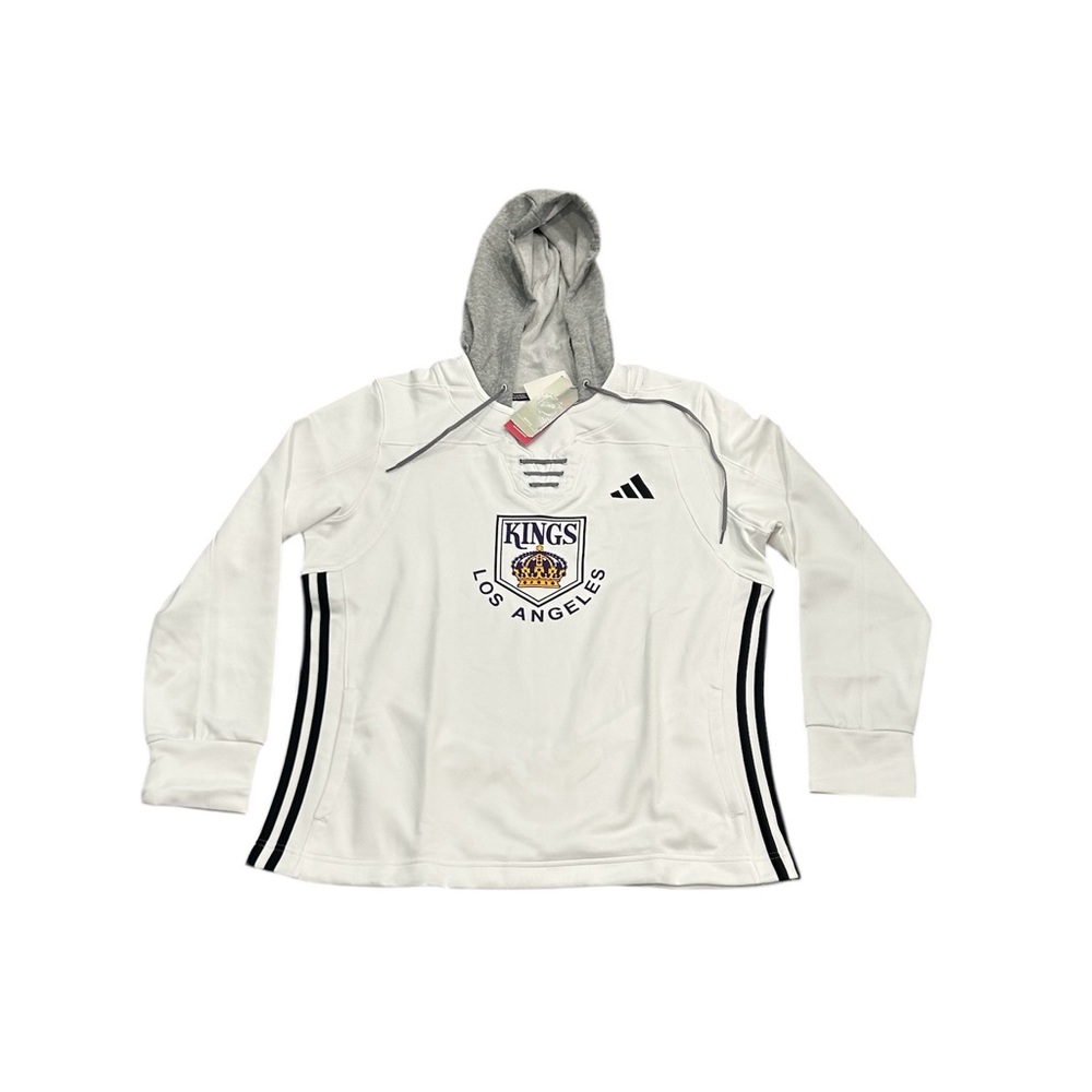 Los Angeles Kings Adidas Women’s Lace Up Hoodie Pullover Sweatshirt